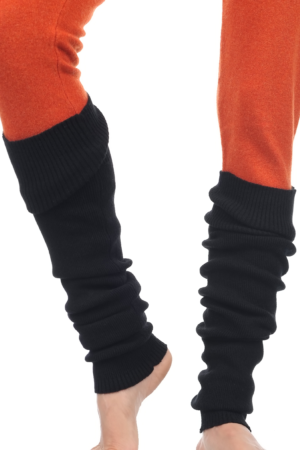 Cashmere accessories socks edwige black 60 cm