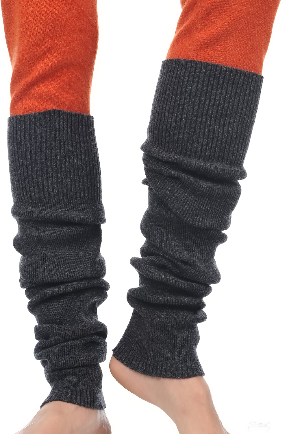 Cashmere accessories socks edwige charcoal marl 60 cm