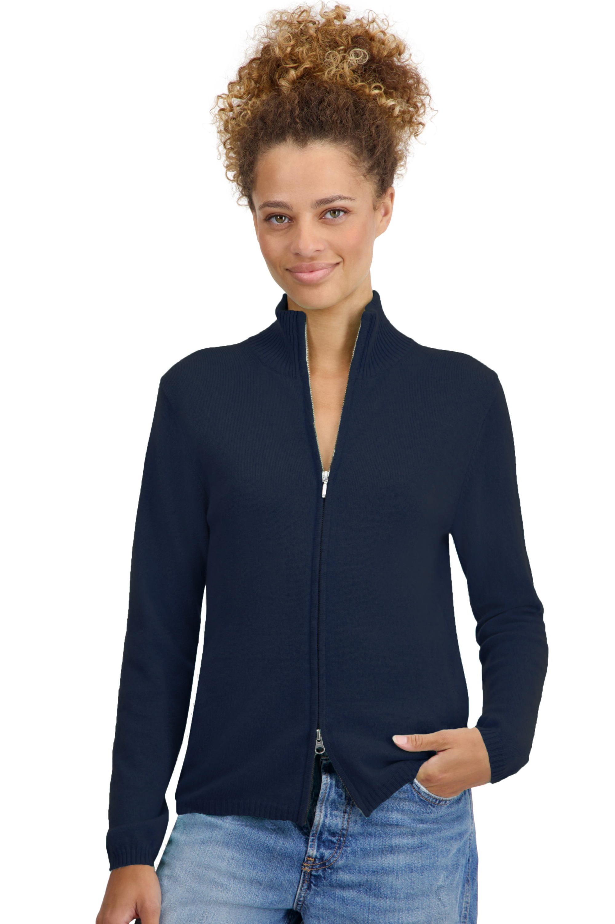 Cashmere ladies basic sweaters at low prices thames first dress blue m
