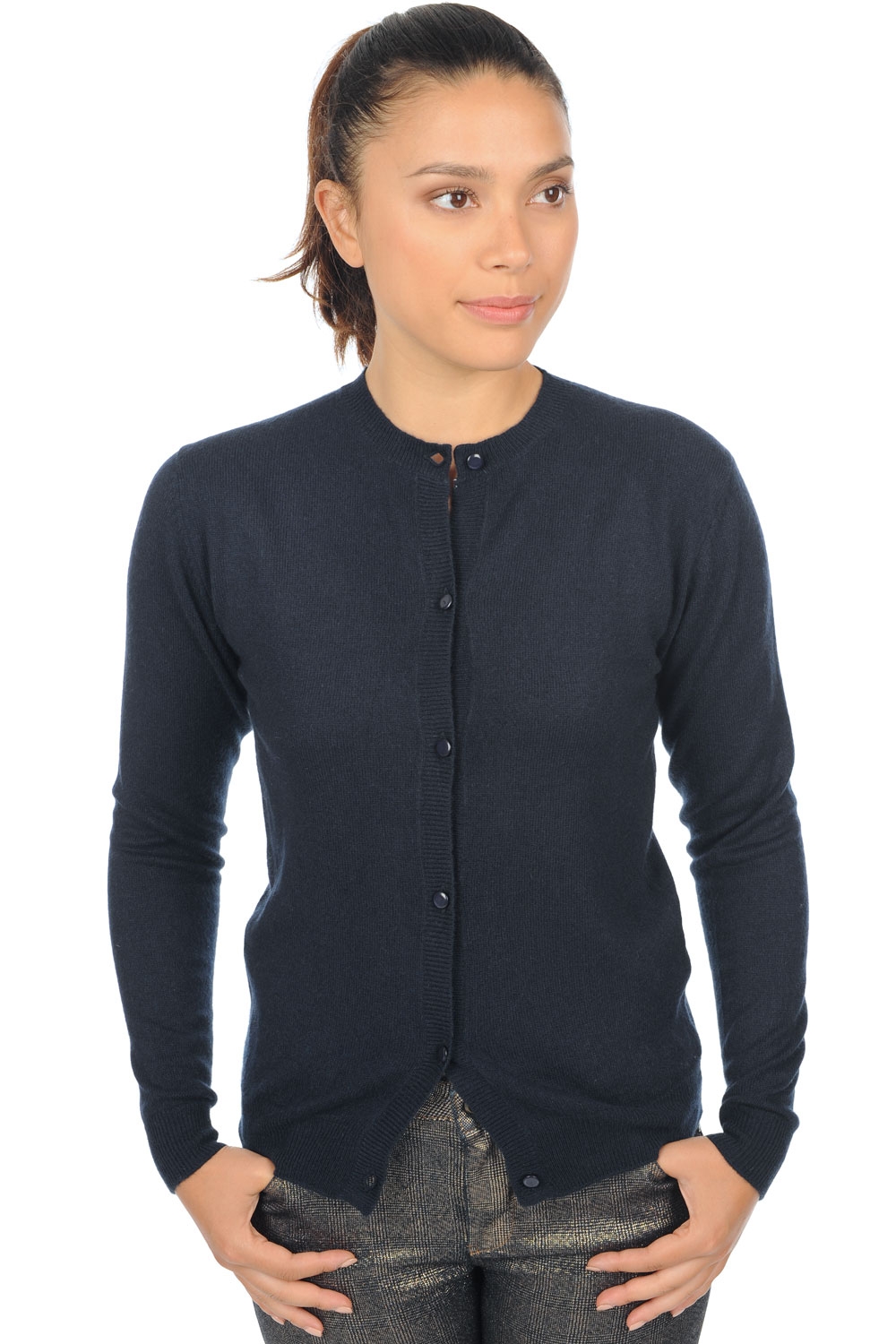 Cashmere ladies cardigans tyra first dress blue s