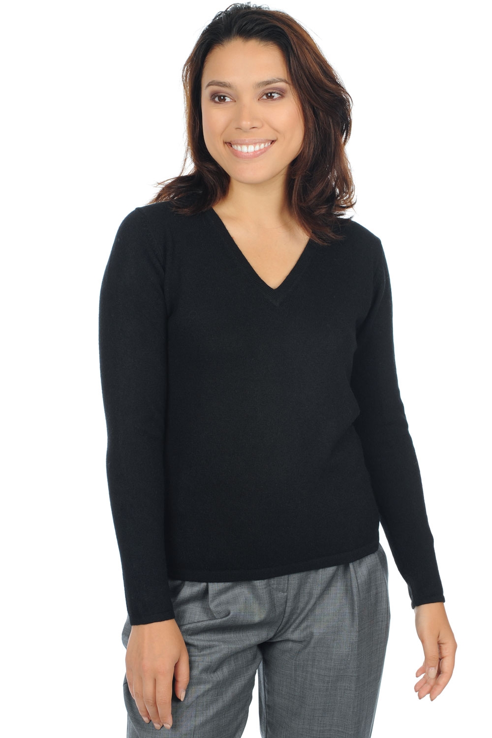 Cashmere ladies premium sweaters emma premium black 4xl