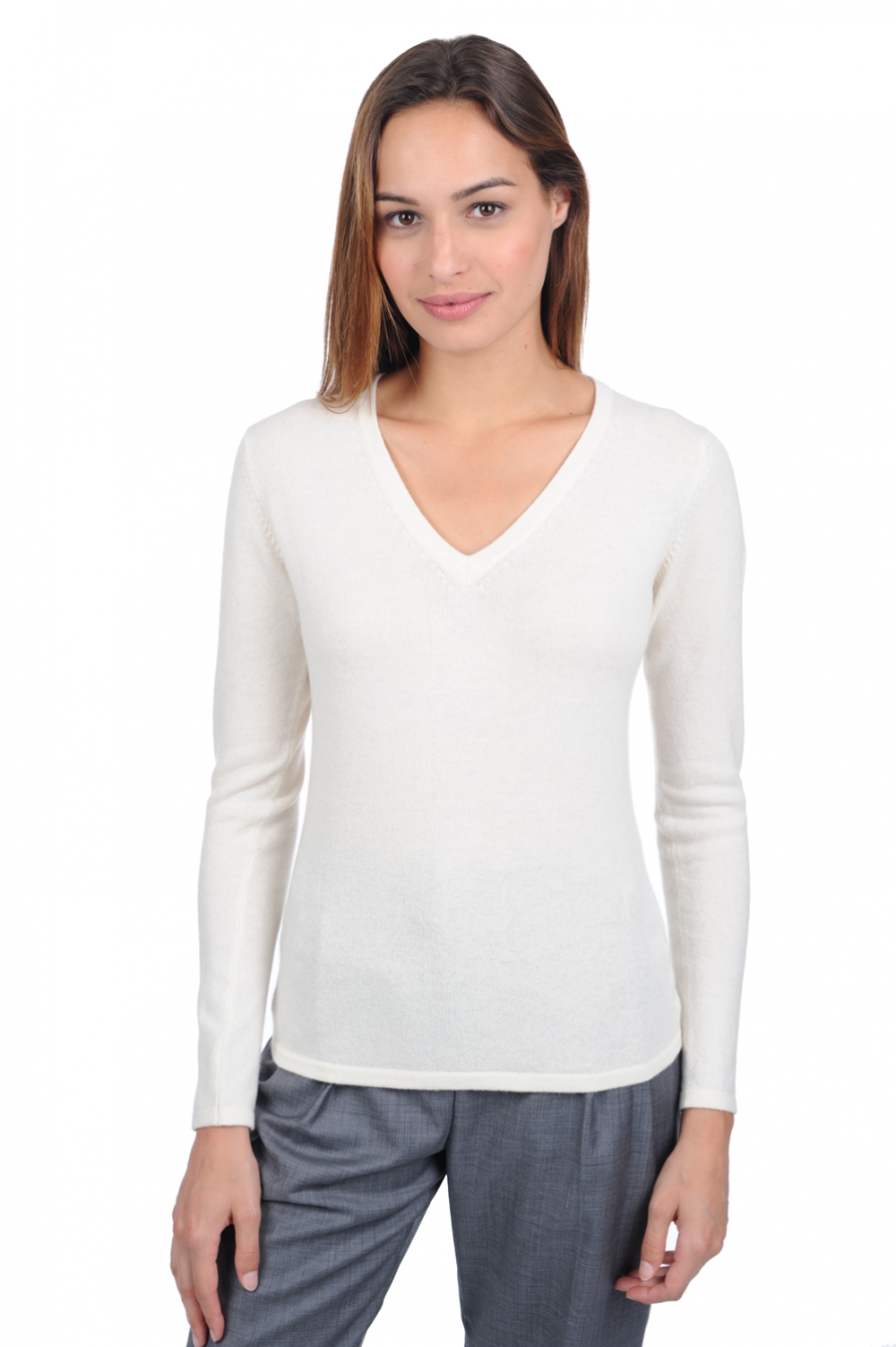 Cashmere ladies premium sweaters emma premium tenzin natural 2xl