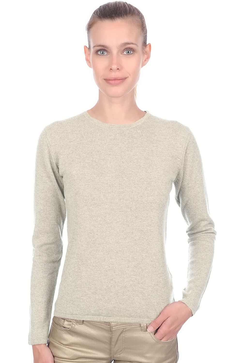 Cashmere ladies premium sweaters line premium pema natural 3xl