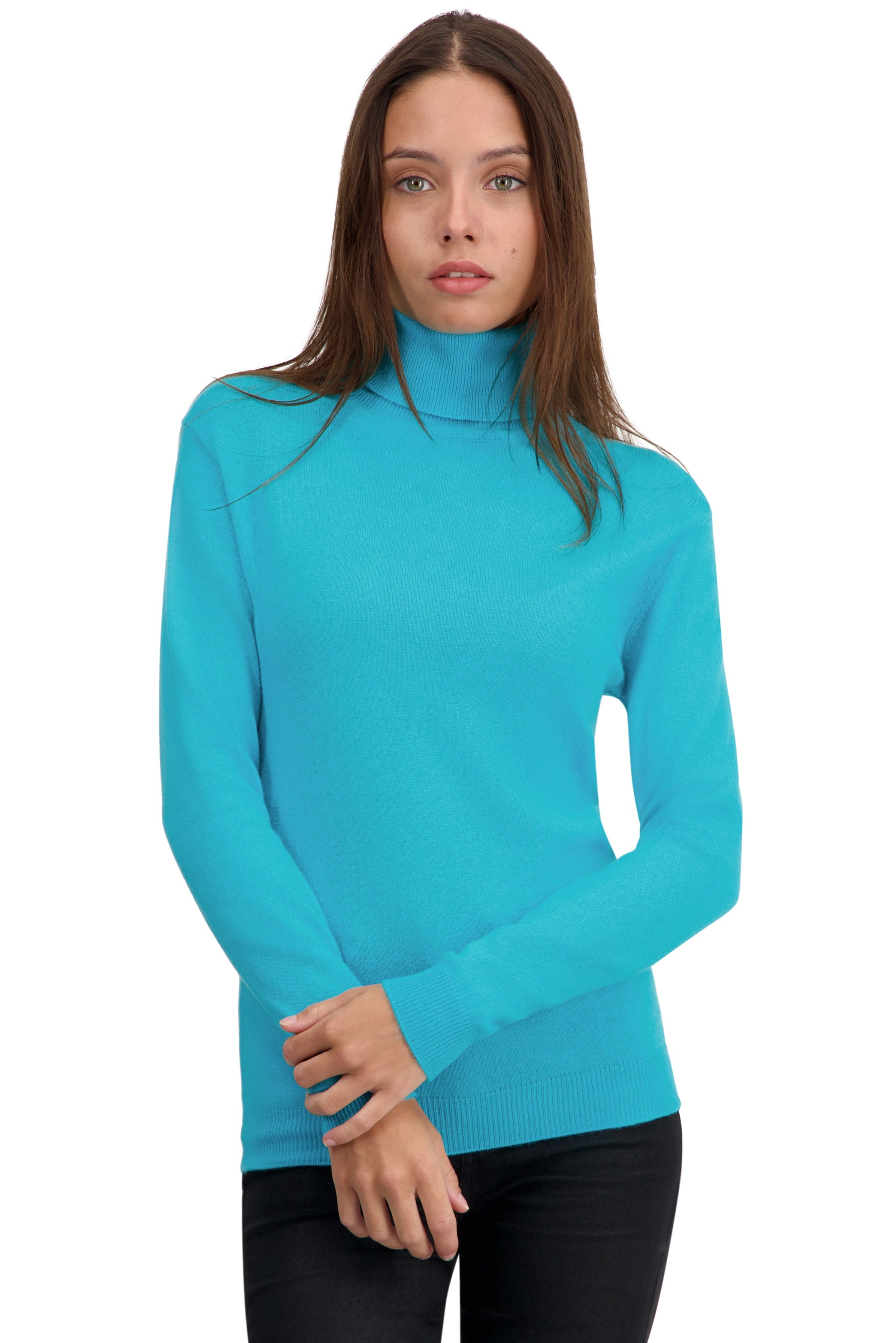 Cashmere ladies roll neck tale first kingfisher s