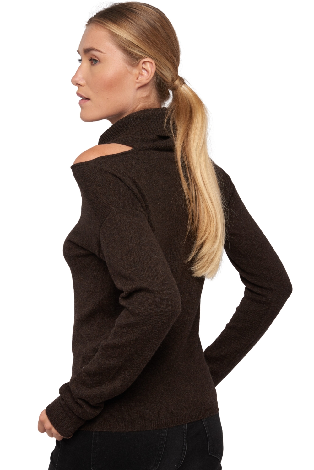 Cashmere ladies roll neck wyoming compost s