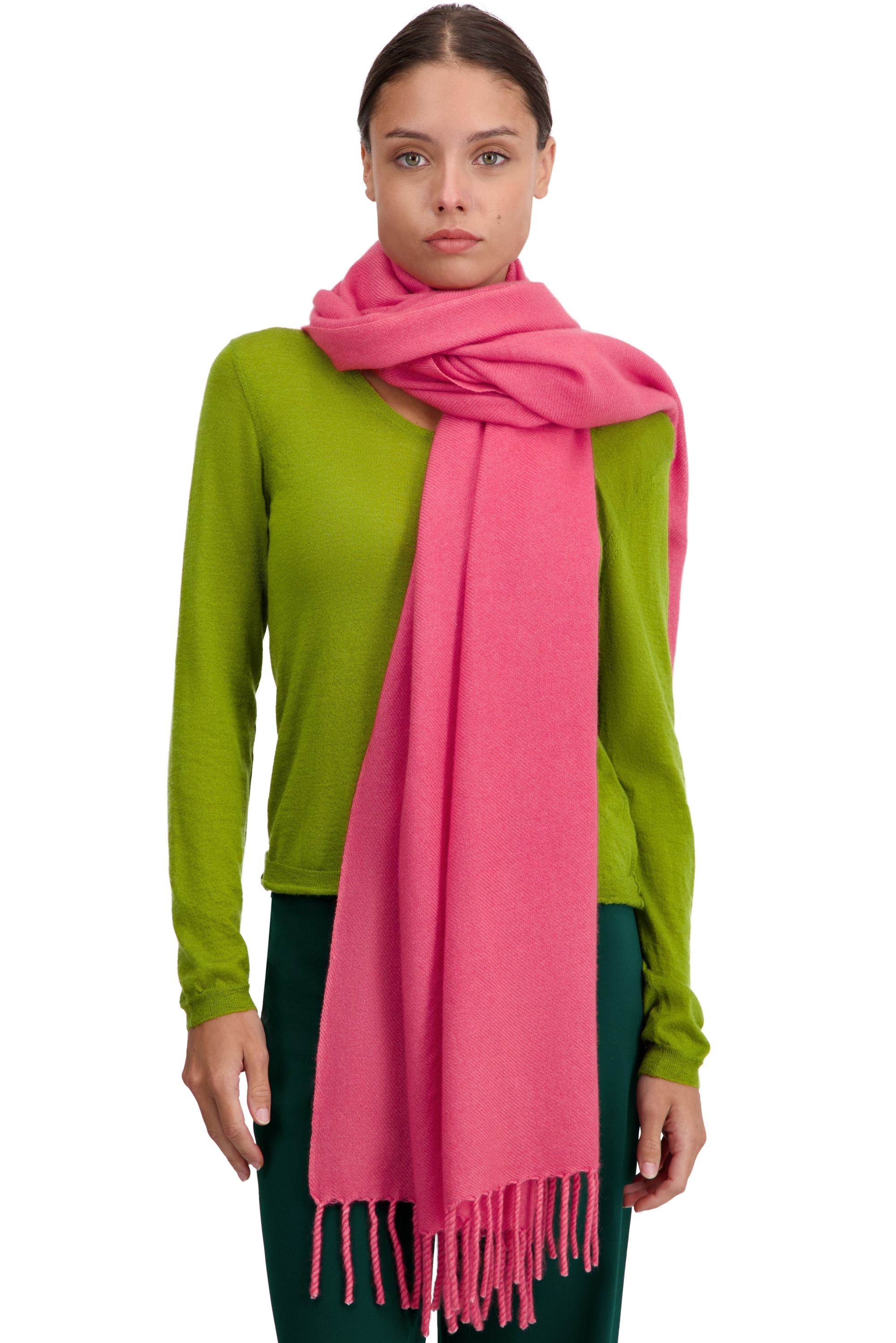 Cashmere ladies shawls niry sorbet 200x90cm
