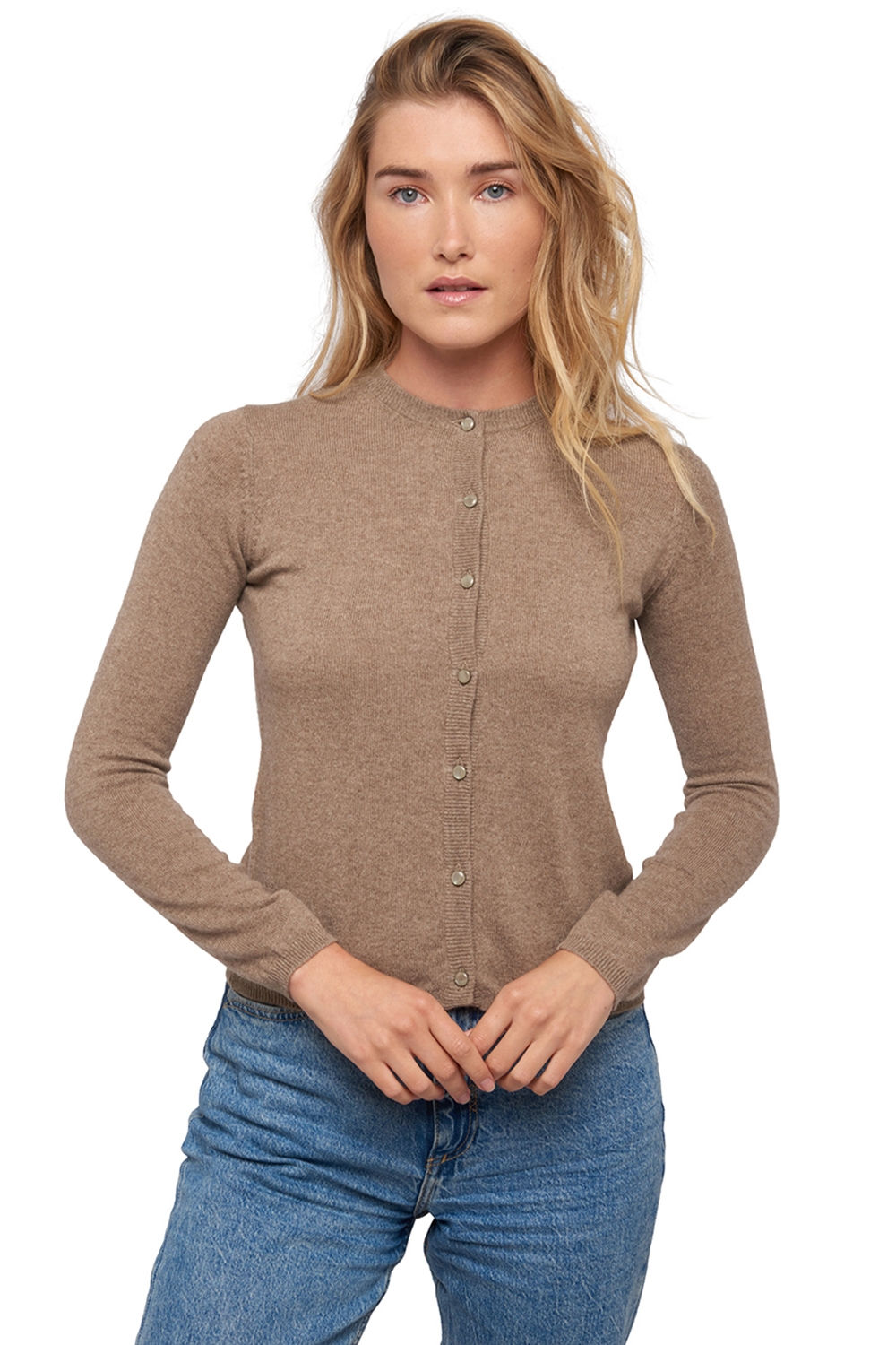 Cashmere ladies timeless classics chloe natural brown l