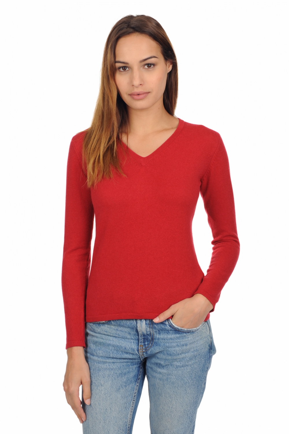 Cashmere ladies timeless classics emma blood red 4xl