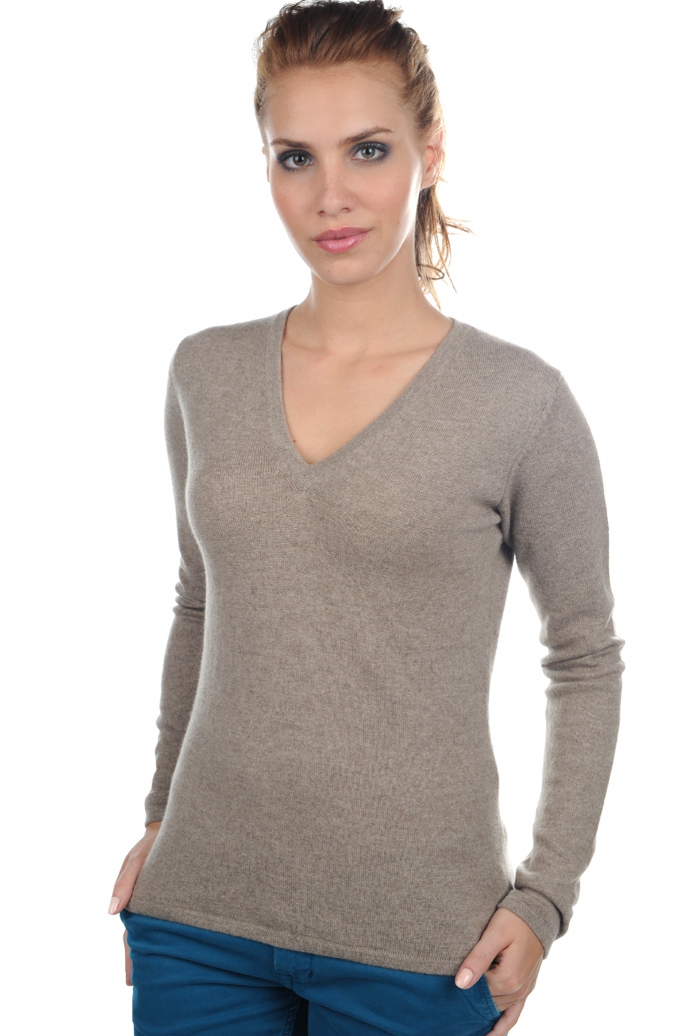 Cashmere ladies timeless classics emma natural brown s