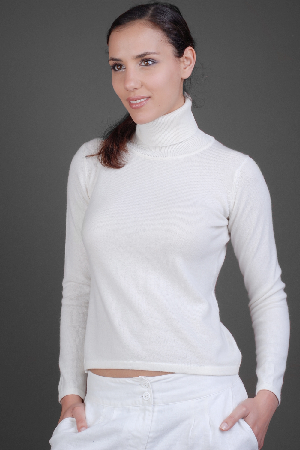 Cashmere ladies timeless classics jade off white s