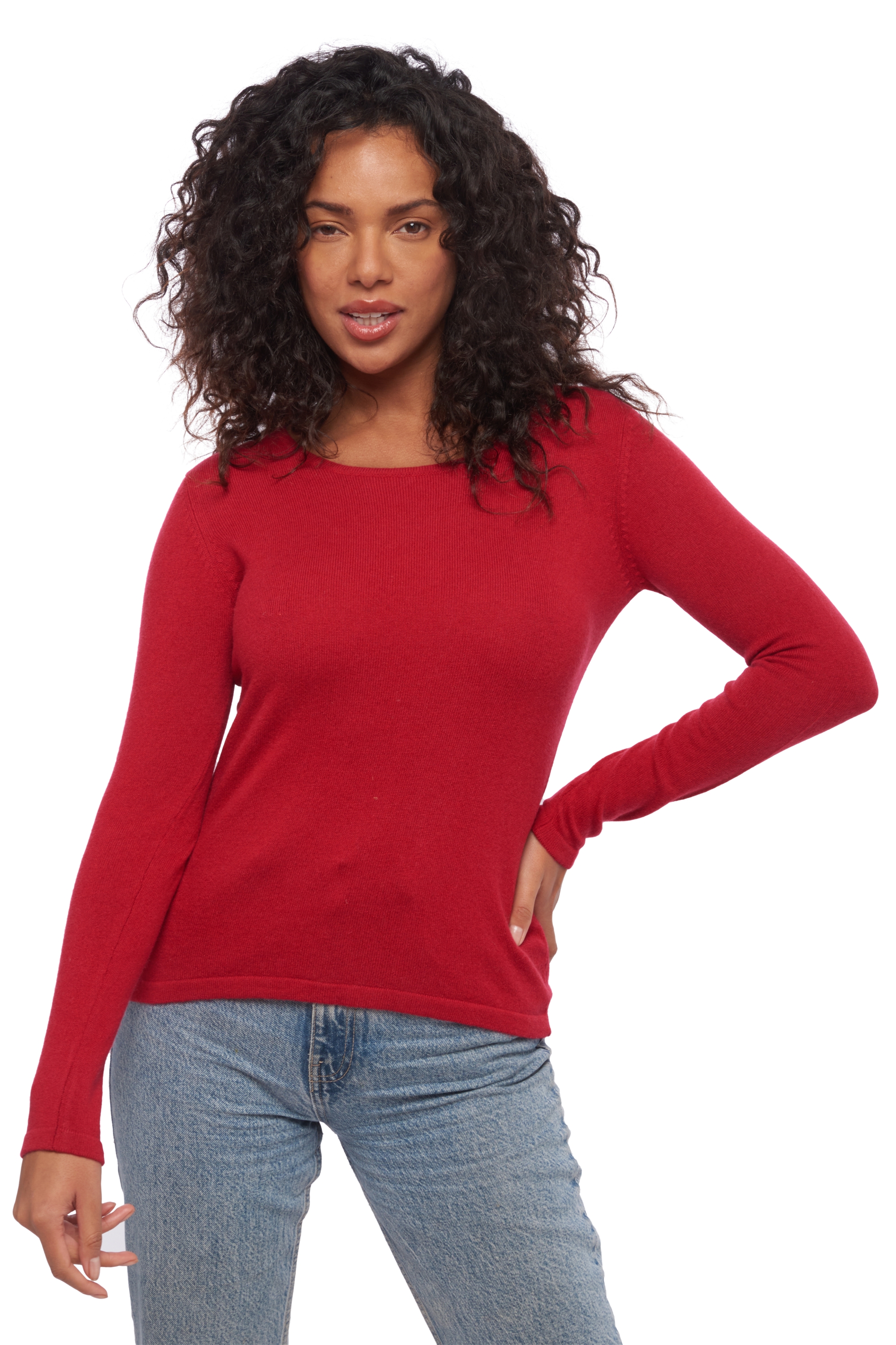 Cashmere ladies timeless classics solange blood red m
