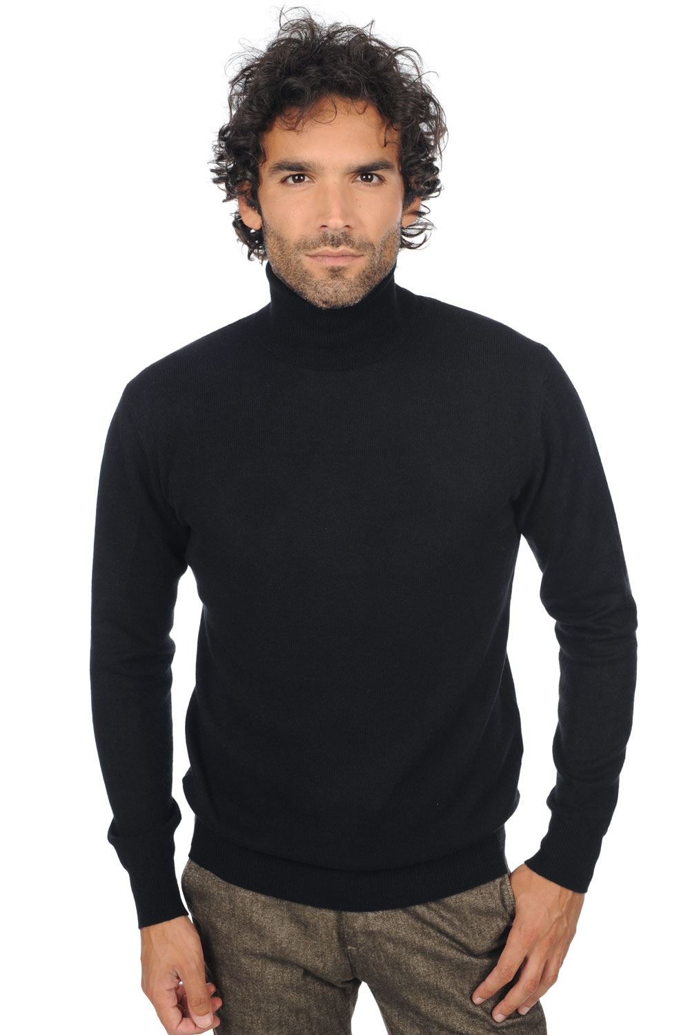 Cashmere men basic sweaters at low prices tarry first black m