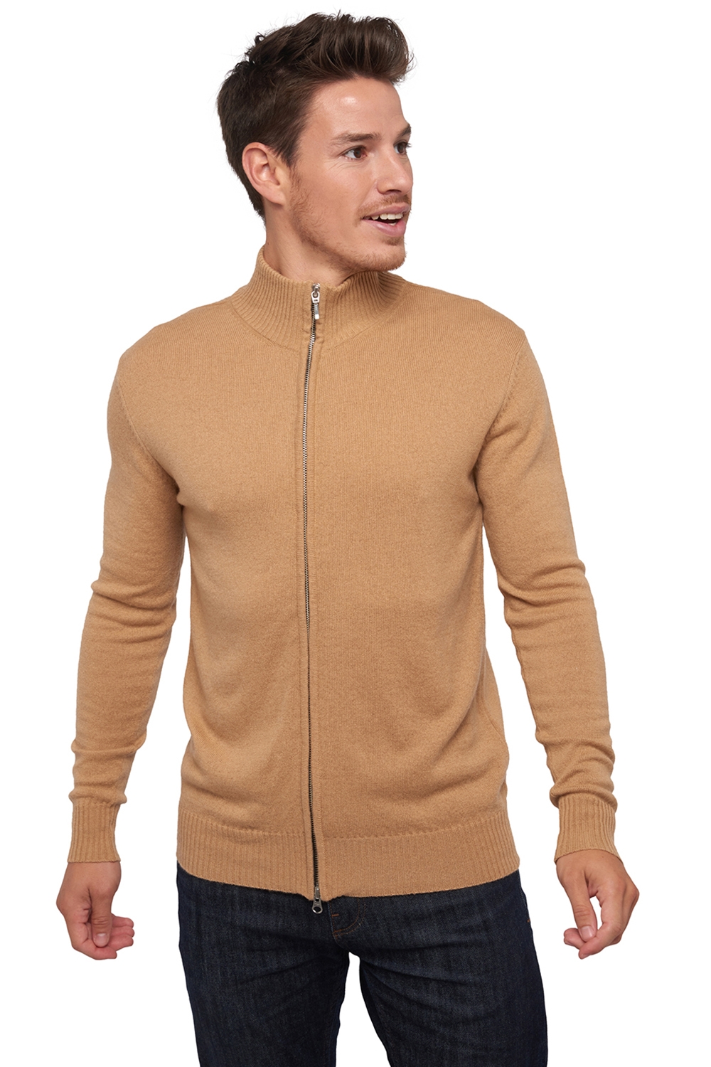 Cashmere men basic sweaters at low prices thobias first camel m