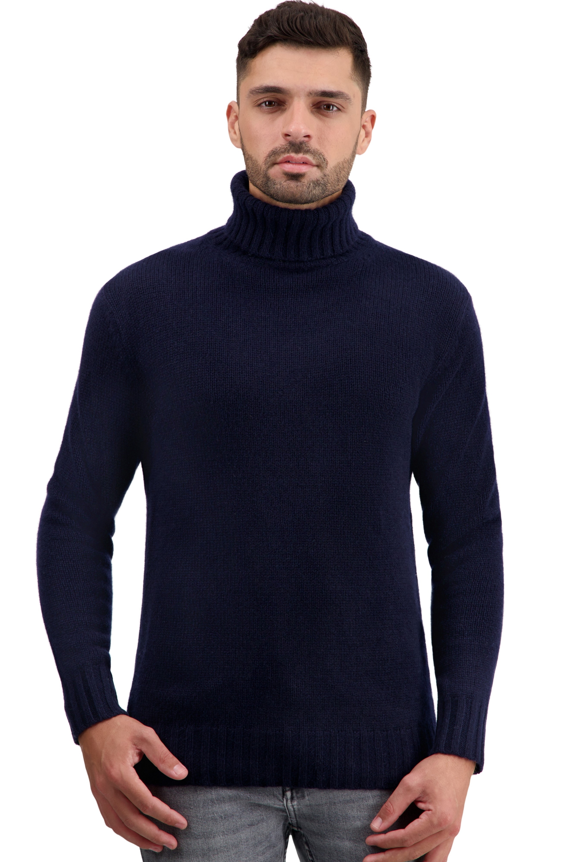 Cashmere men basic sweaters at low prices tobago first dress blue 2xl