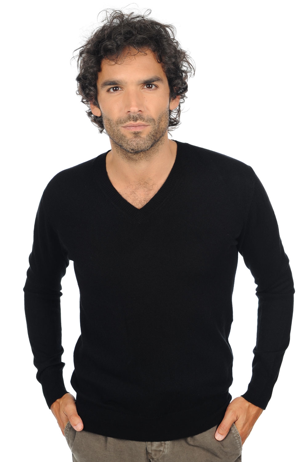 Cashmere men basic sweaters at low prices tor first black m