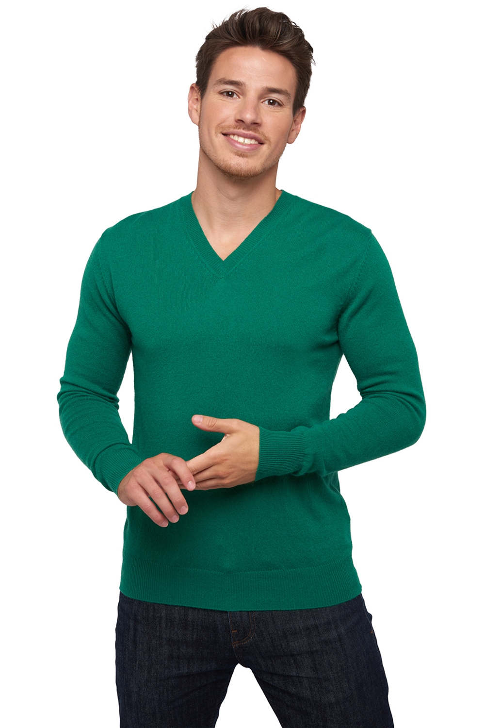 Cashmere men basic sweaters at low prices tor first green grass l