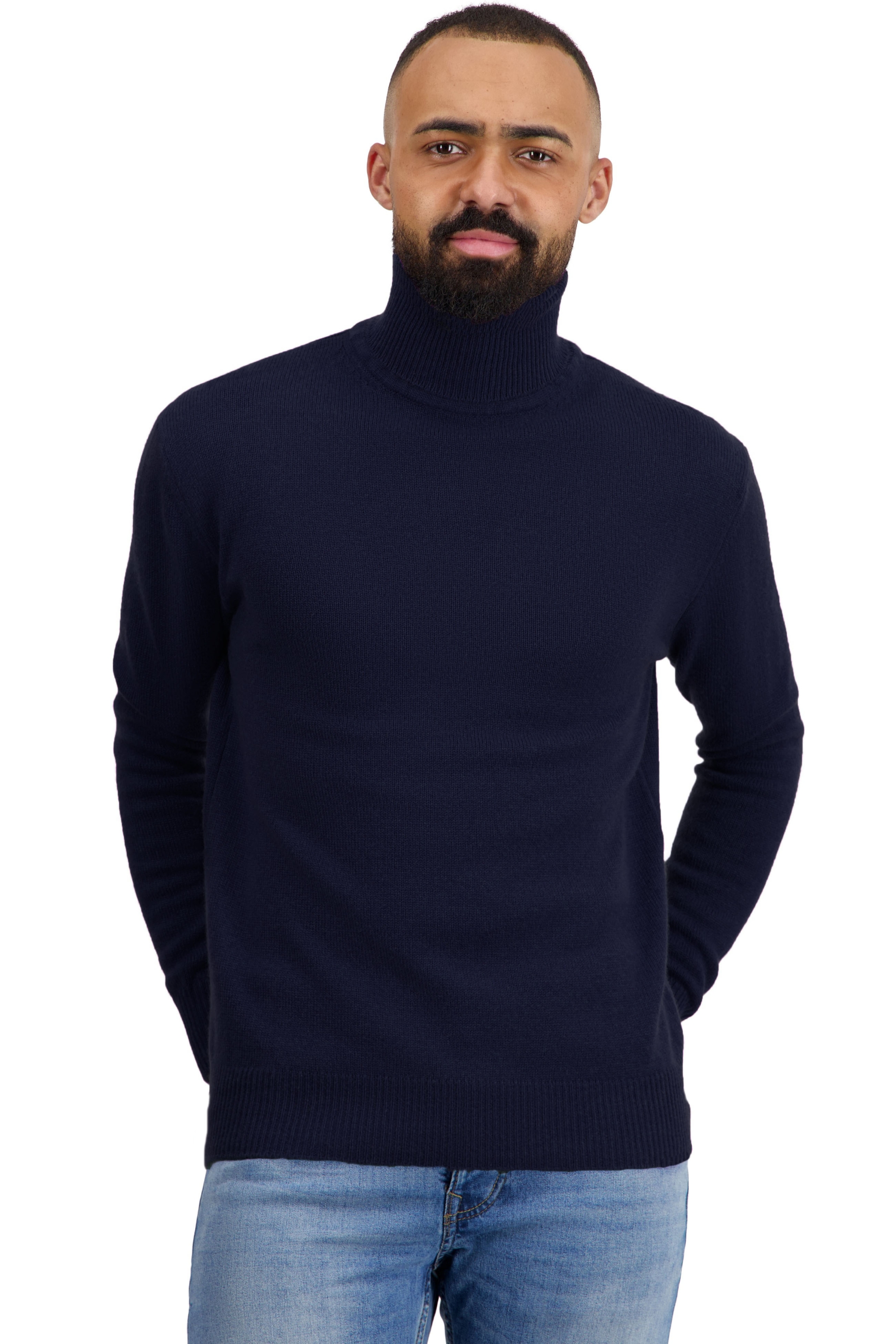 Cashmere men basic sweaters at low prices torino first dress blue l