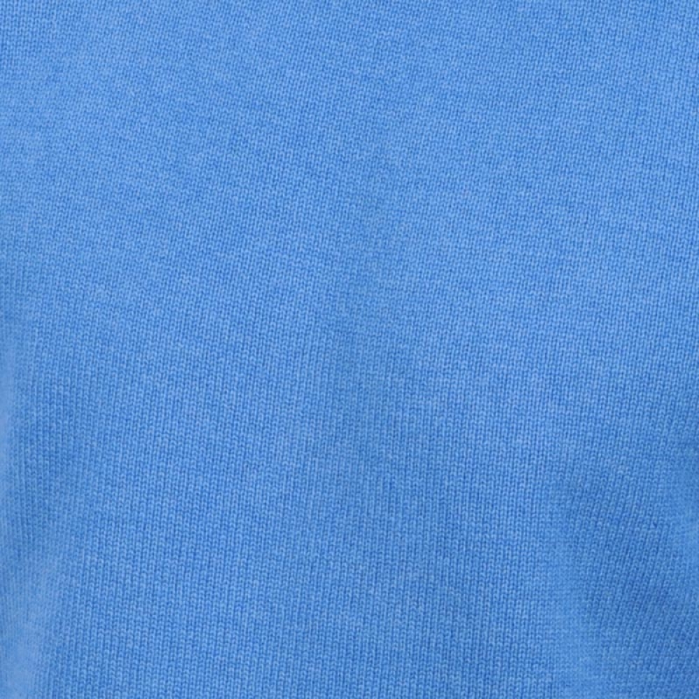 Cashmere men chunky sweater achille blue chine s
