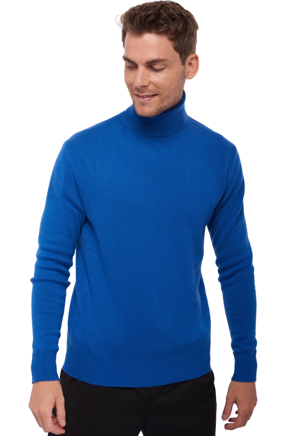 Cashmere men chunky sweater edgar 4f lapis blue 4xl