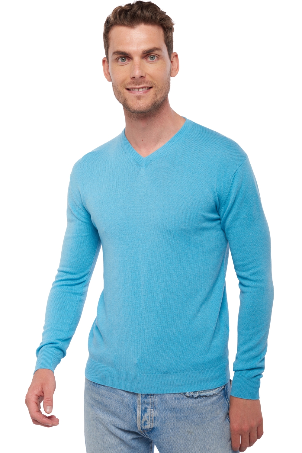 Cashmere men maddox teal blue s
