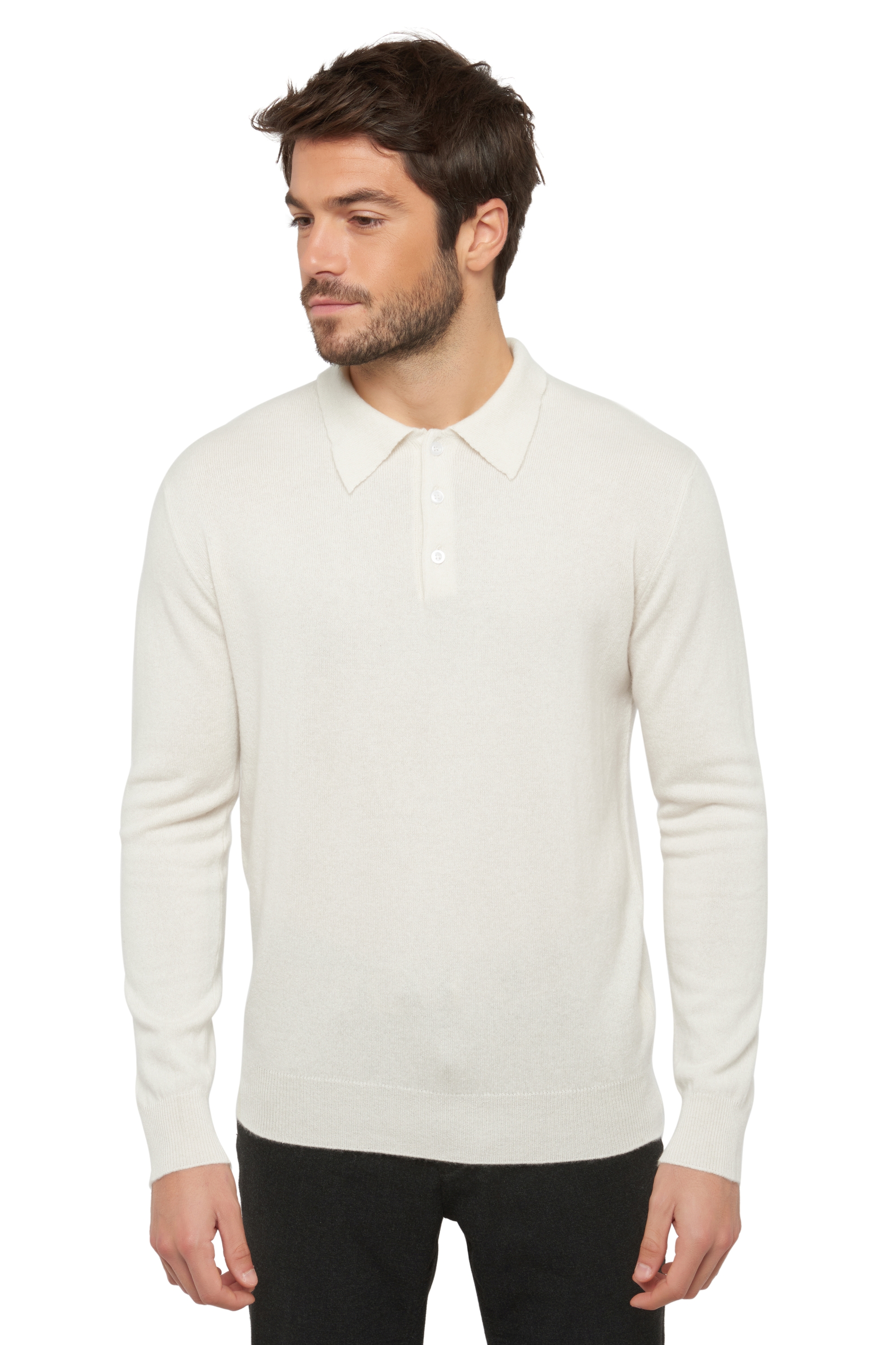 Cashmere men polo style sweaters alexandre off white 2xl
