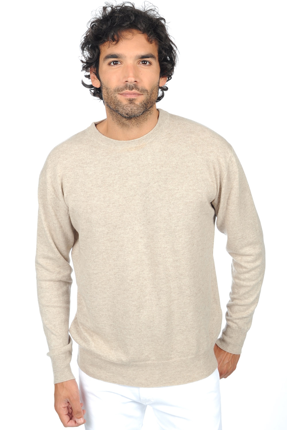 Cashmere men premium sweaters nestor premium pema natural 2xl