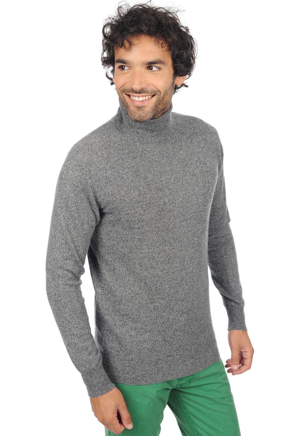 Cashmere men tarry first silver grey m