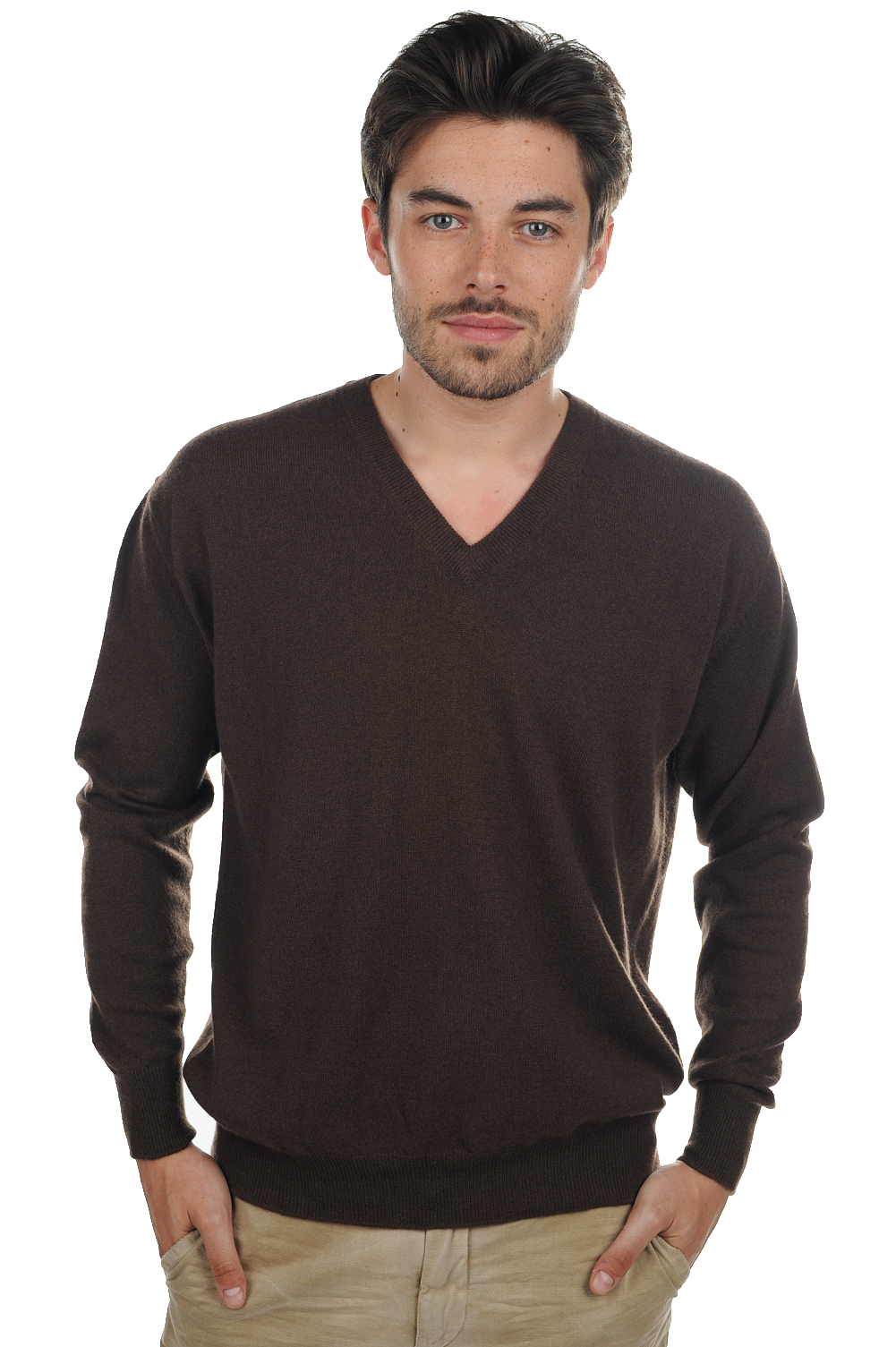 Cashmere men timeless classics hippolyte seal brown s