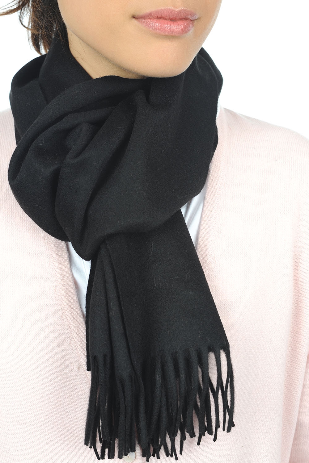 Vicuna accessories scarf mufflers vicunazak black 175 x 30 cm